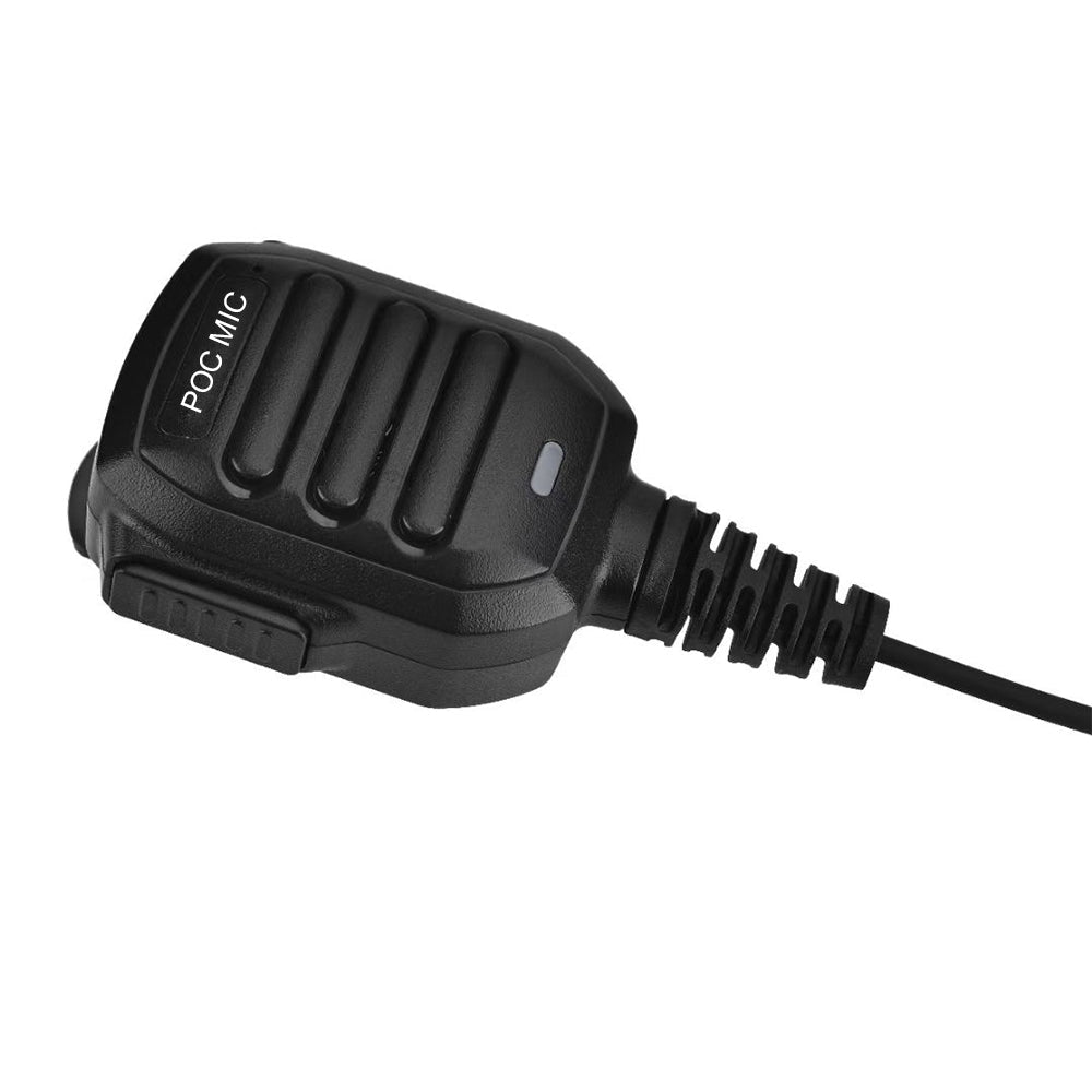 RUYAGE POC Speaker Microphone for 4G LTE Walkie Talkie | Loud PTT Radio Mic with K Jack Connector