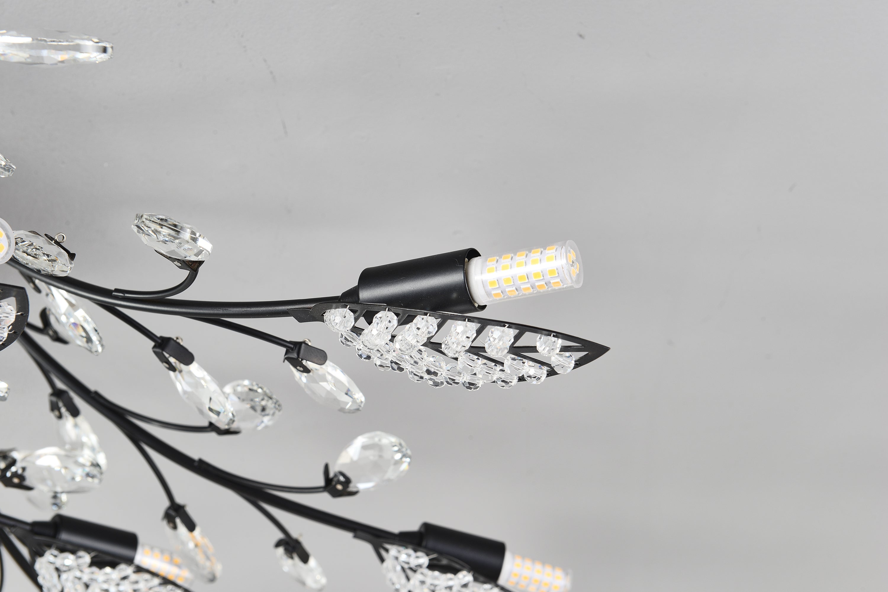15-Light Chandelier Crystal Ceiling Lamp