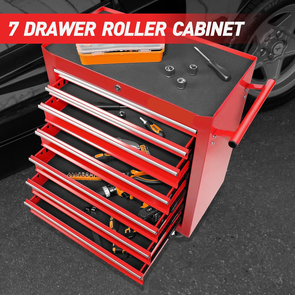 7-Drawer Rolling Tool Chest With Wheels