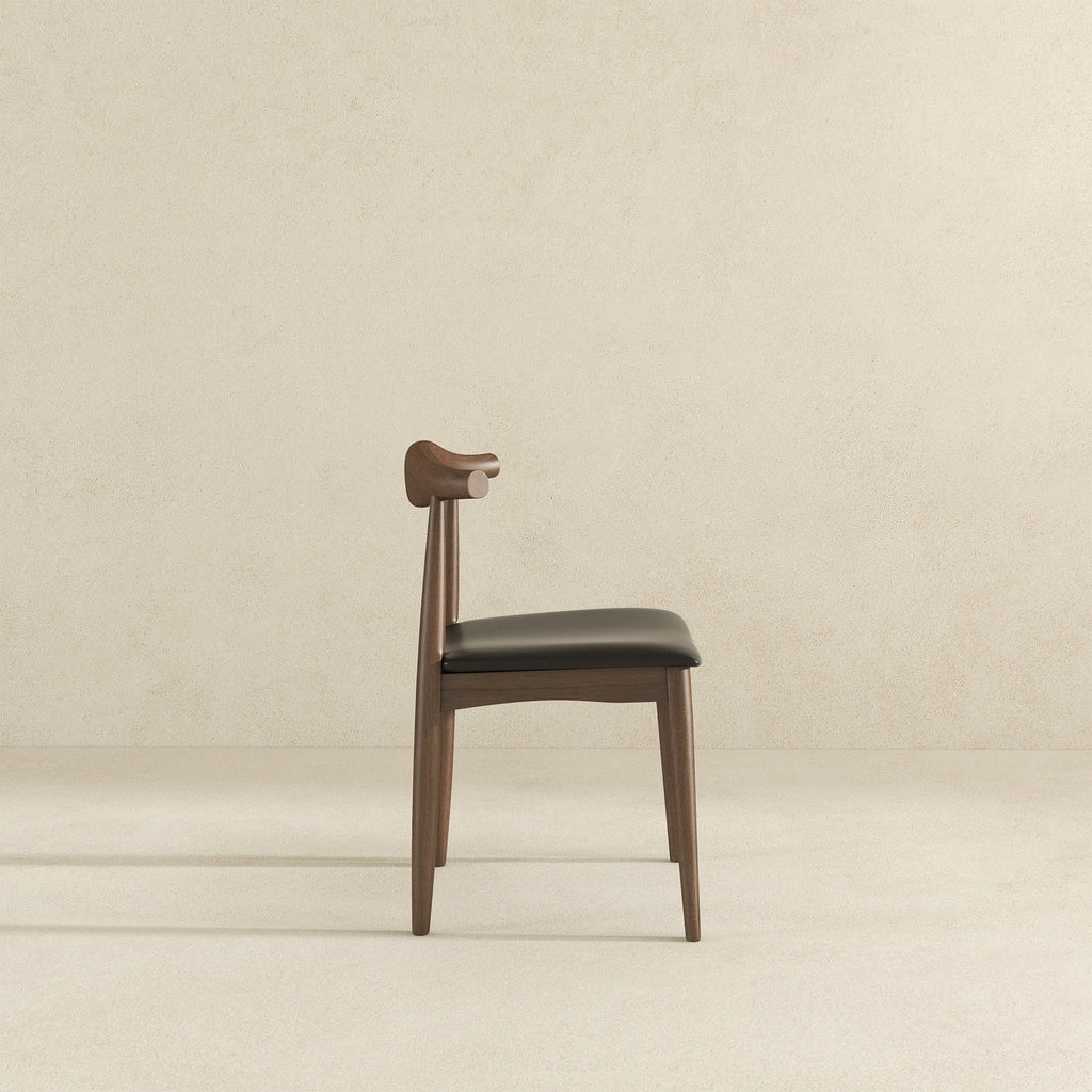 Destiny - Dining Chairs (Set of 2) - Black / Dark Brown