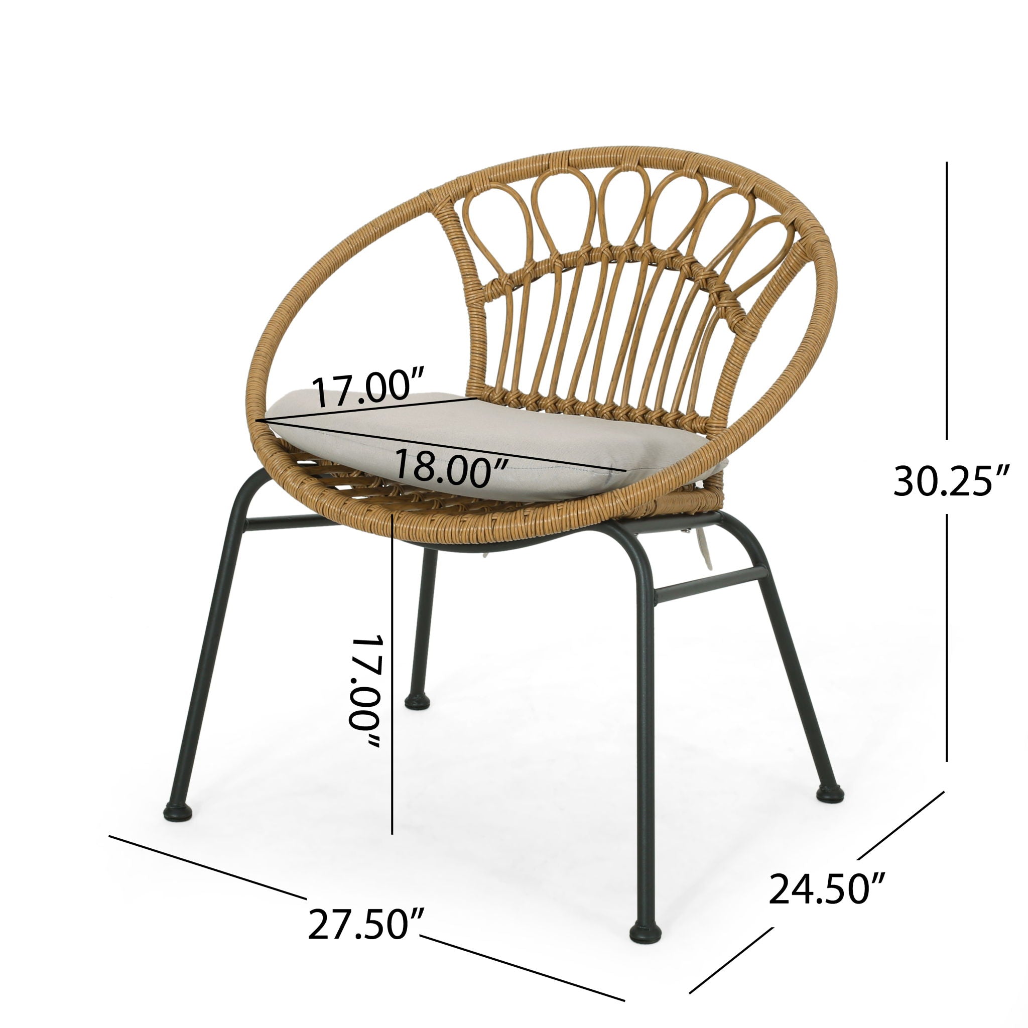 Banya Chair Set of 2 - Light Brown