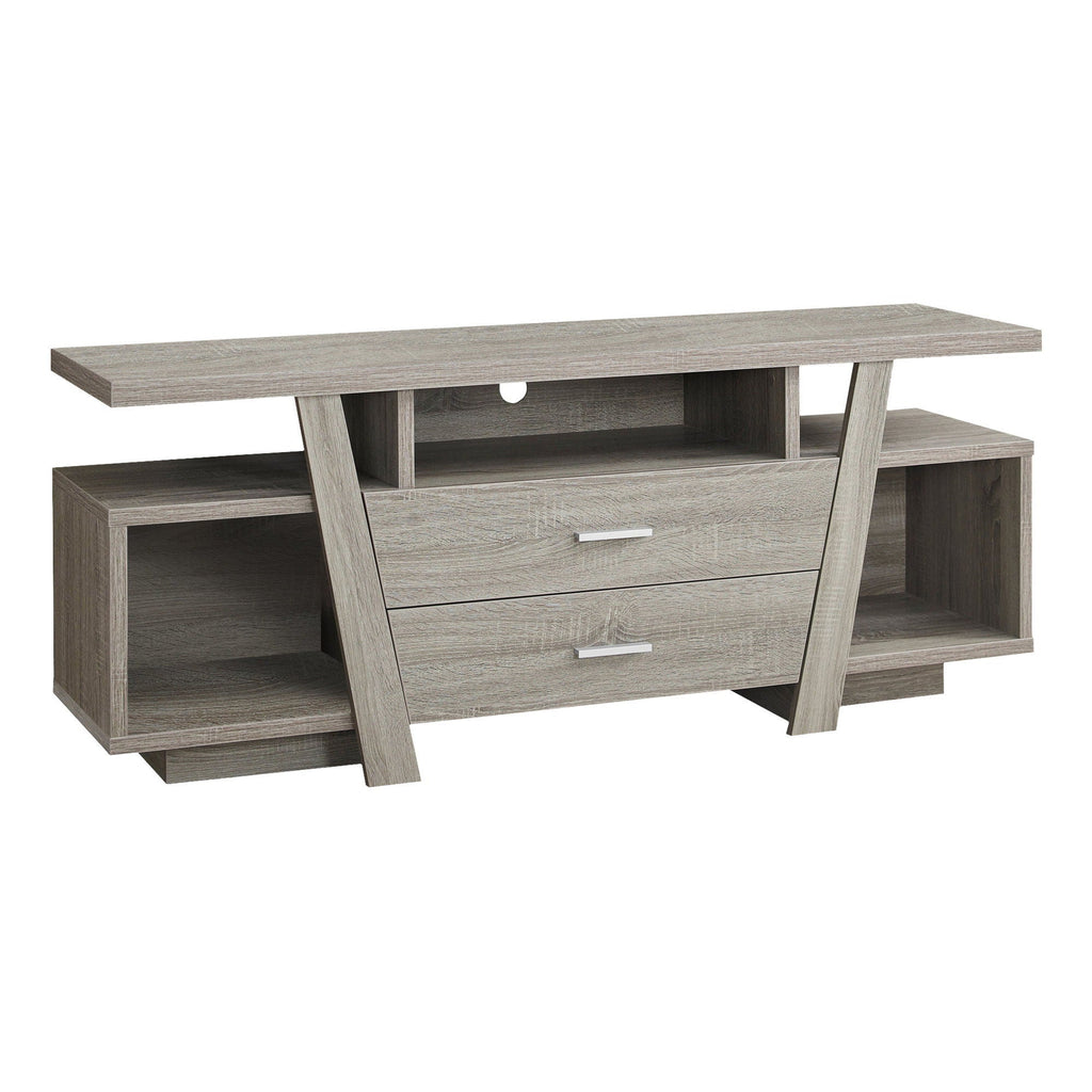 TV Stand Console Media Entertainment Center with Storage Drawers - Taupe