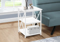 3 Tier Accent Table Side Marble Look Contemporary & Modern