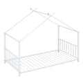Metal House Platform Bed With Modern Design And Durable Frame