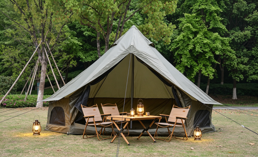 Oxford Bell Tent for Family Camping - Spacious 9.8ft Yurt