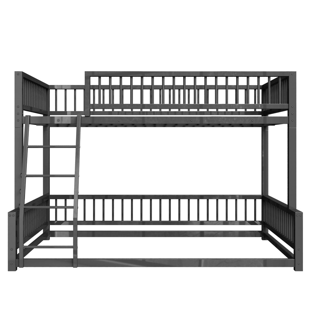 Bunk Bed With Ladder And Safety Guardrails