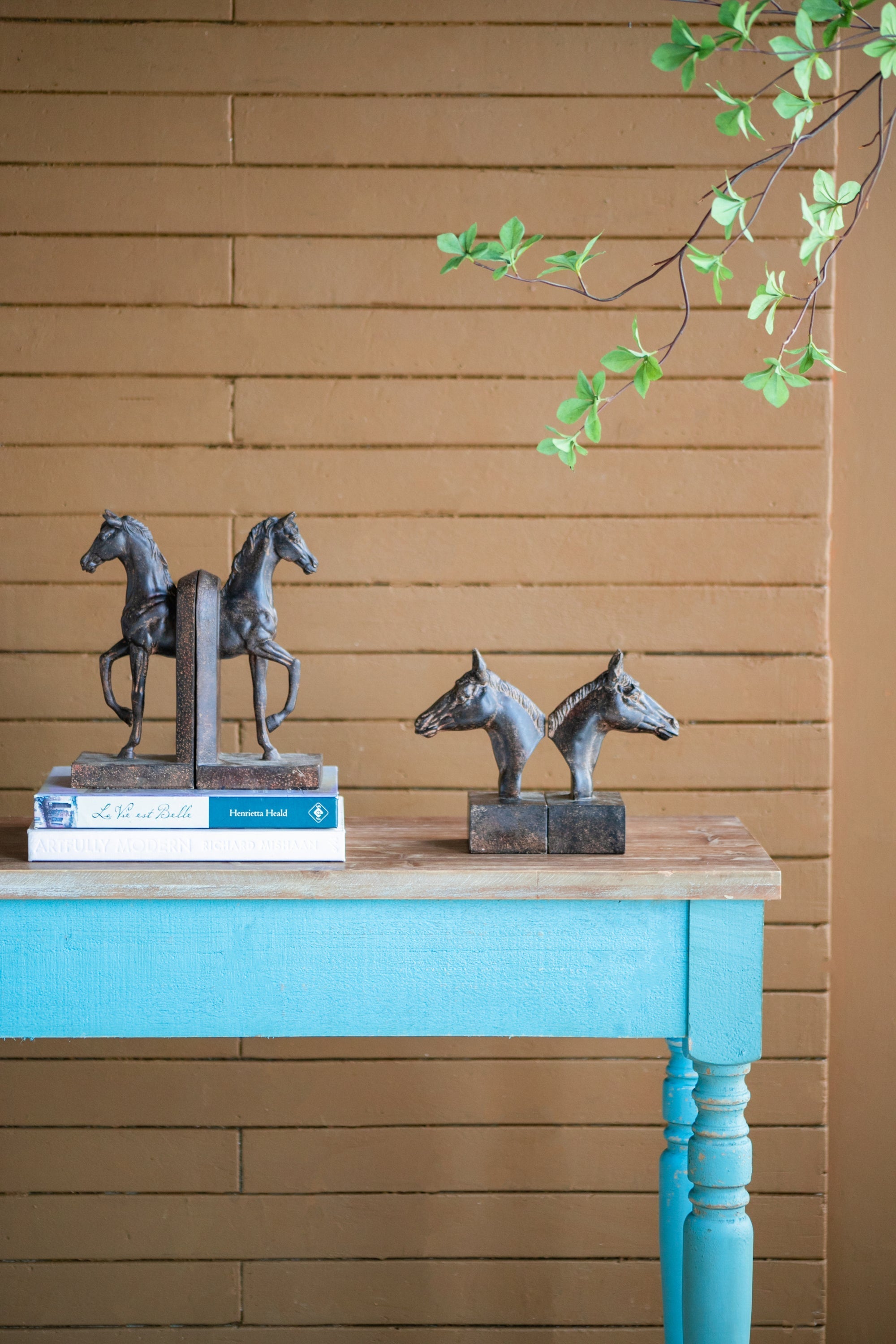 S/2 5x4x10.5' Trotting Horse Bookends