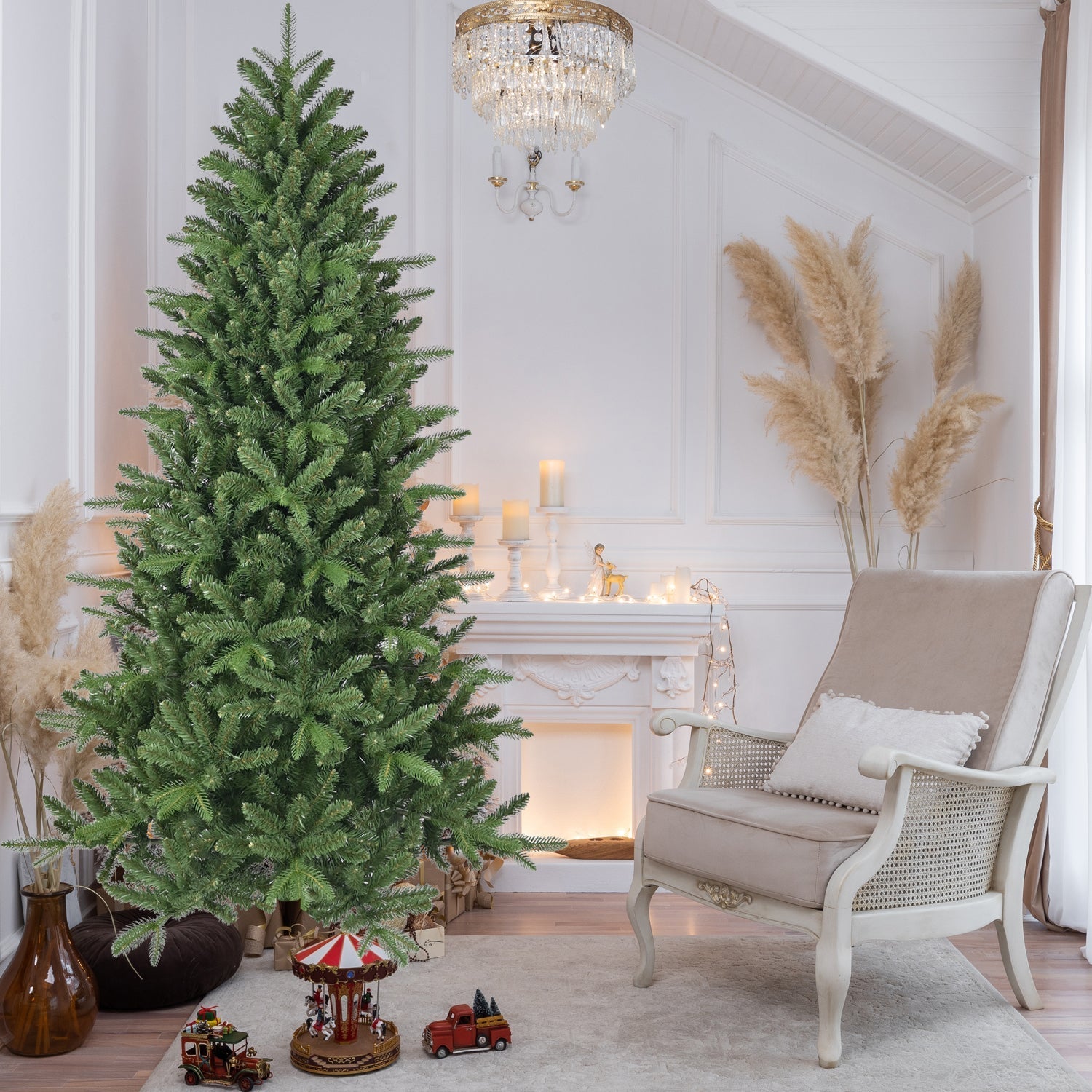 6ft Artificial Christmas Tree with 1168 Branch Tips
