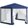 Outsunny 13' x 11' Outdoor Party Tent with Protective Mesh Sidewalls