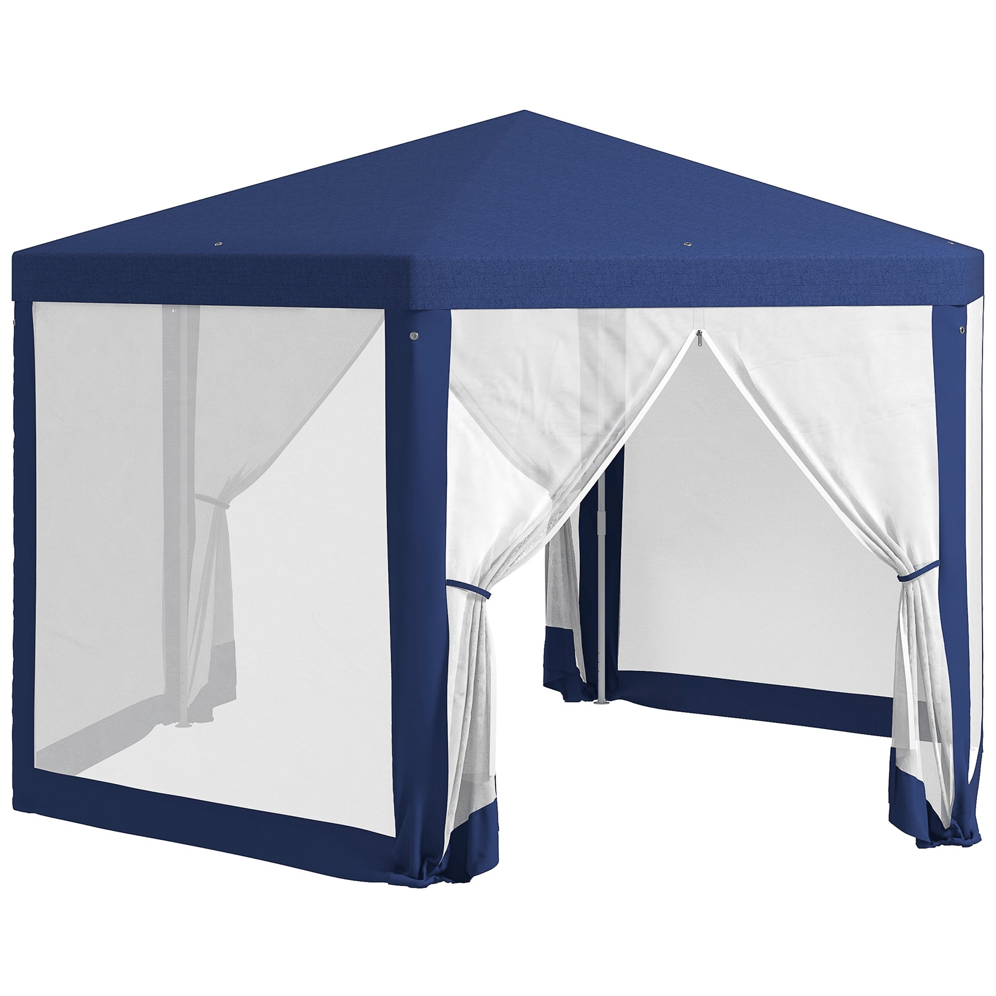 Outsunny 13' x 11' Outdoor Party Tent with Protective Mesh Sidewalls
