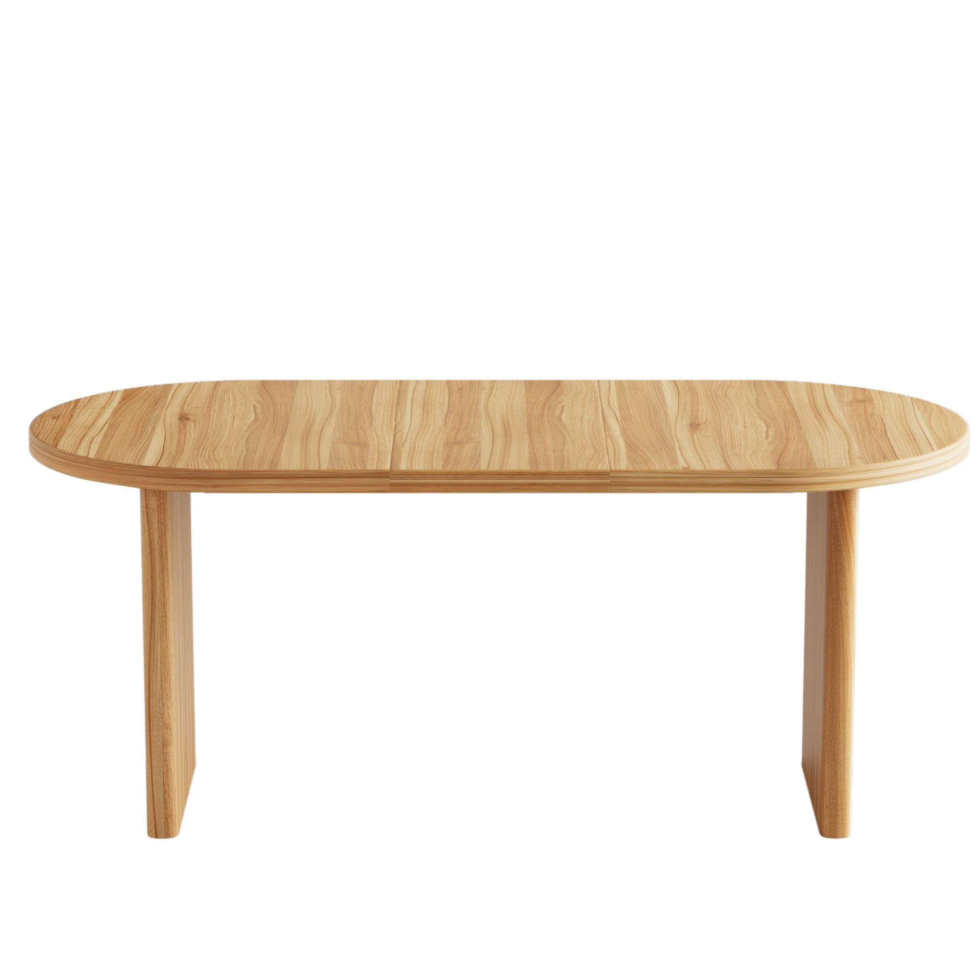 Modern Extendable Dining Table with Removable Extension Leaves