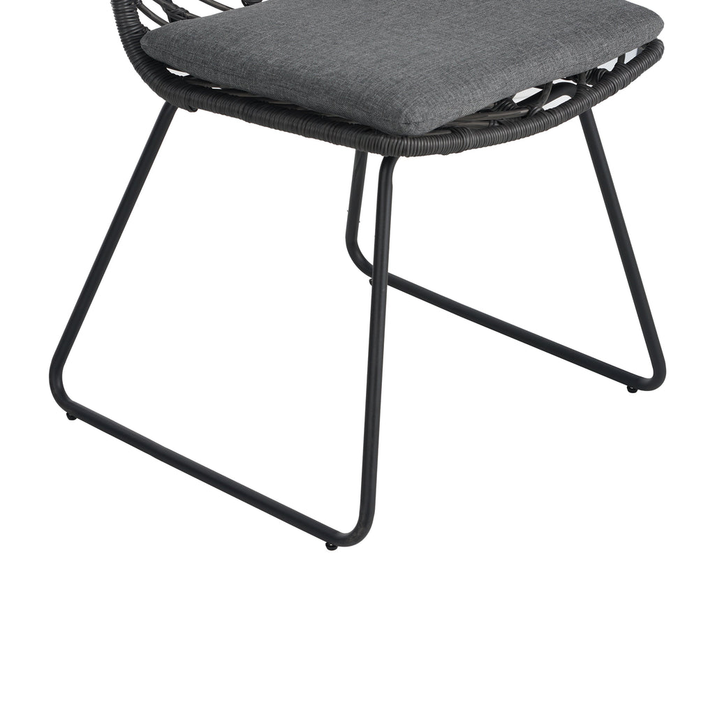 DEJA Chair 2PCS with 2 Cushions, Gray