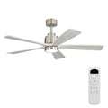 Ultra Quiet Reversible Ceiling Fan With Dimmable LED Light - Brushed Nickel