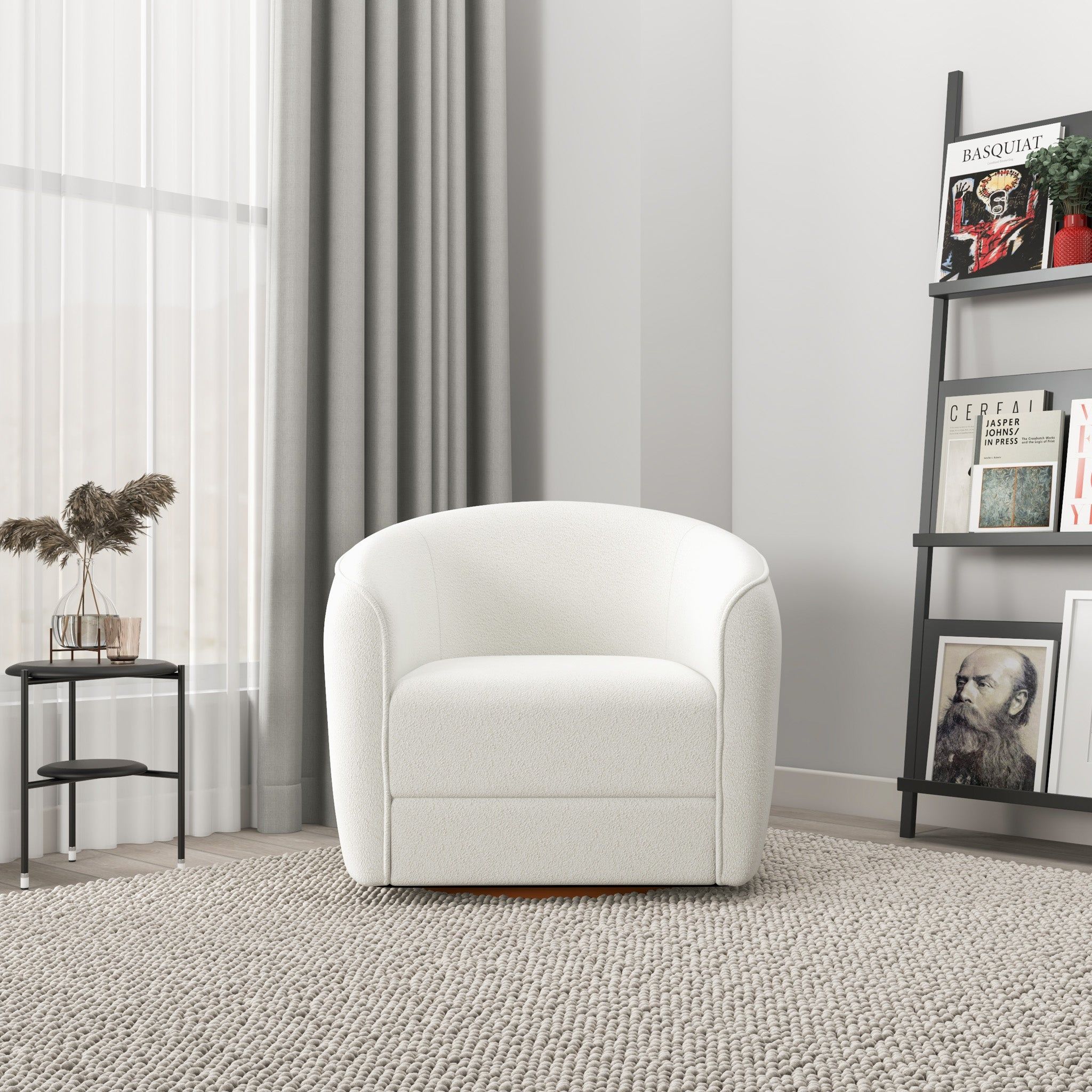 Elise - Mid-Century Modern Swivel Chair