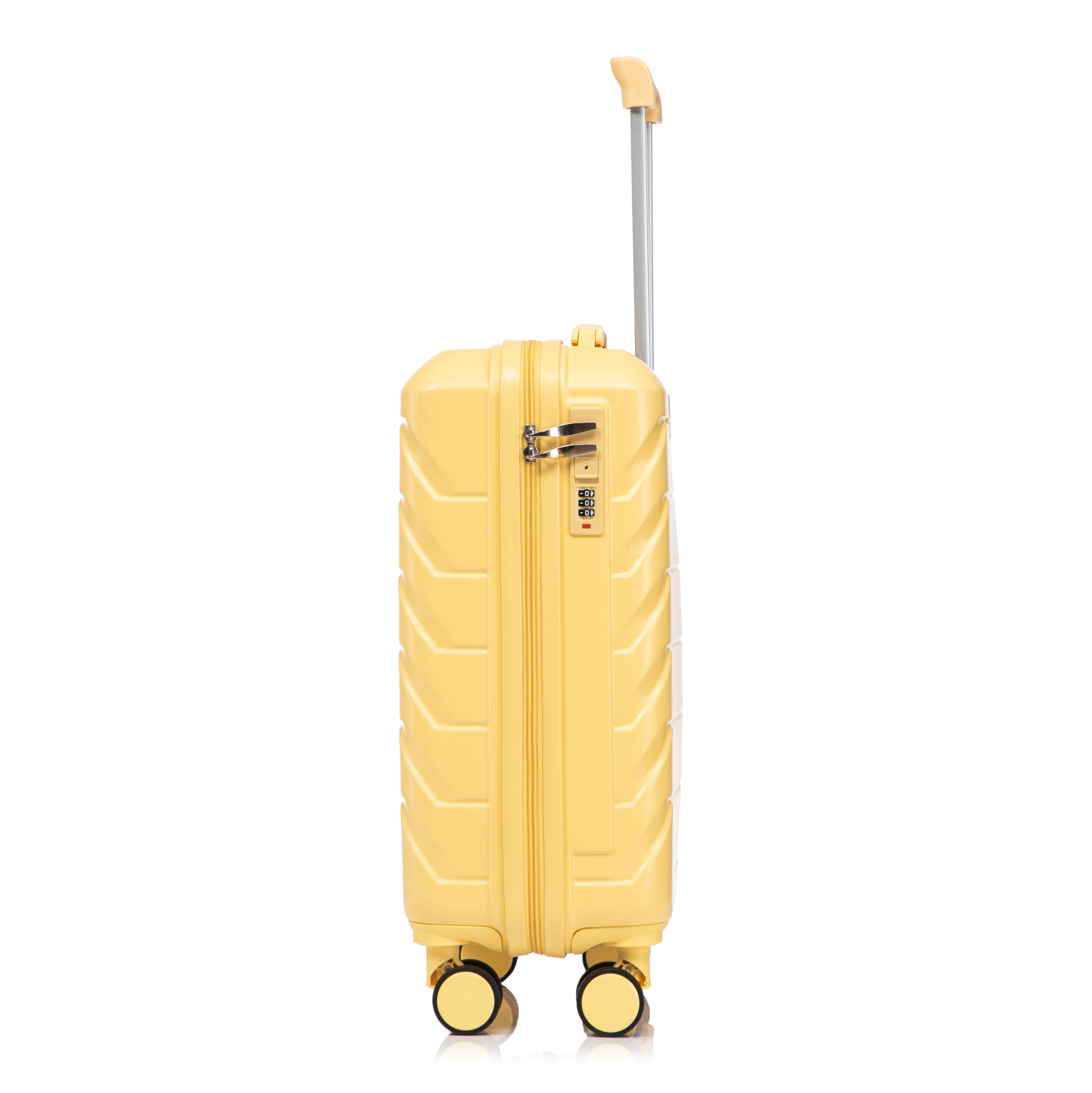 20 Inch ABS Hard Shell Travel Checked Luggage - Yellow
