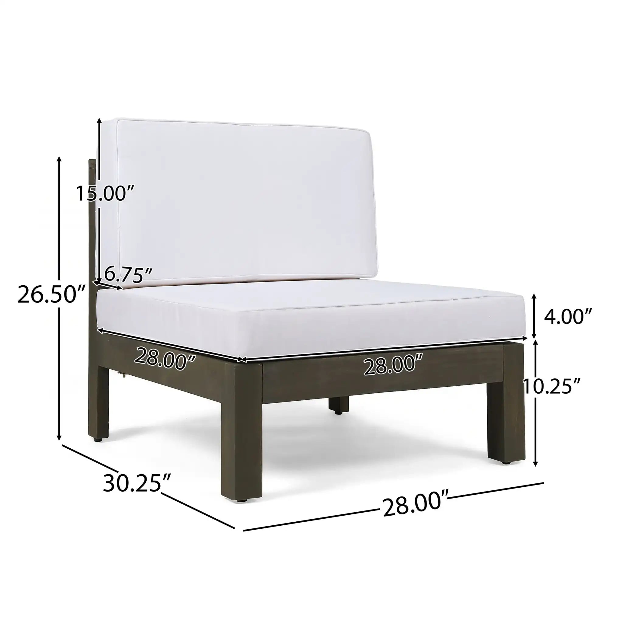 Oana Armless Chair