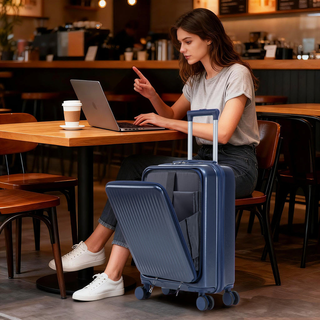 14'/20' 2-Piece ABS Spinner Wheel Luggage Set