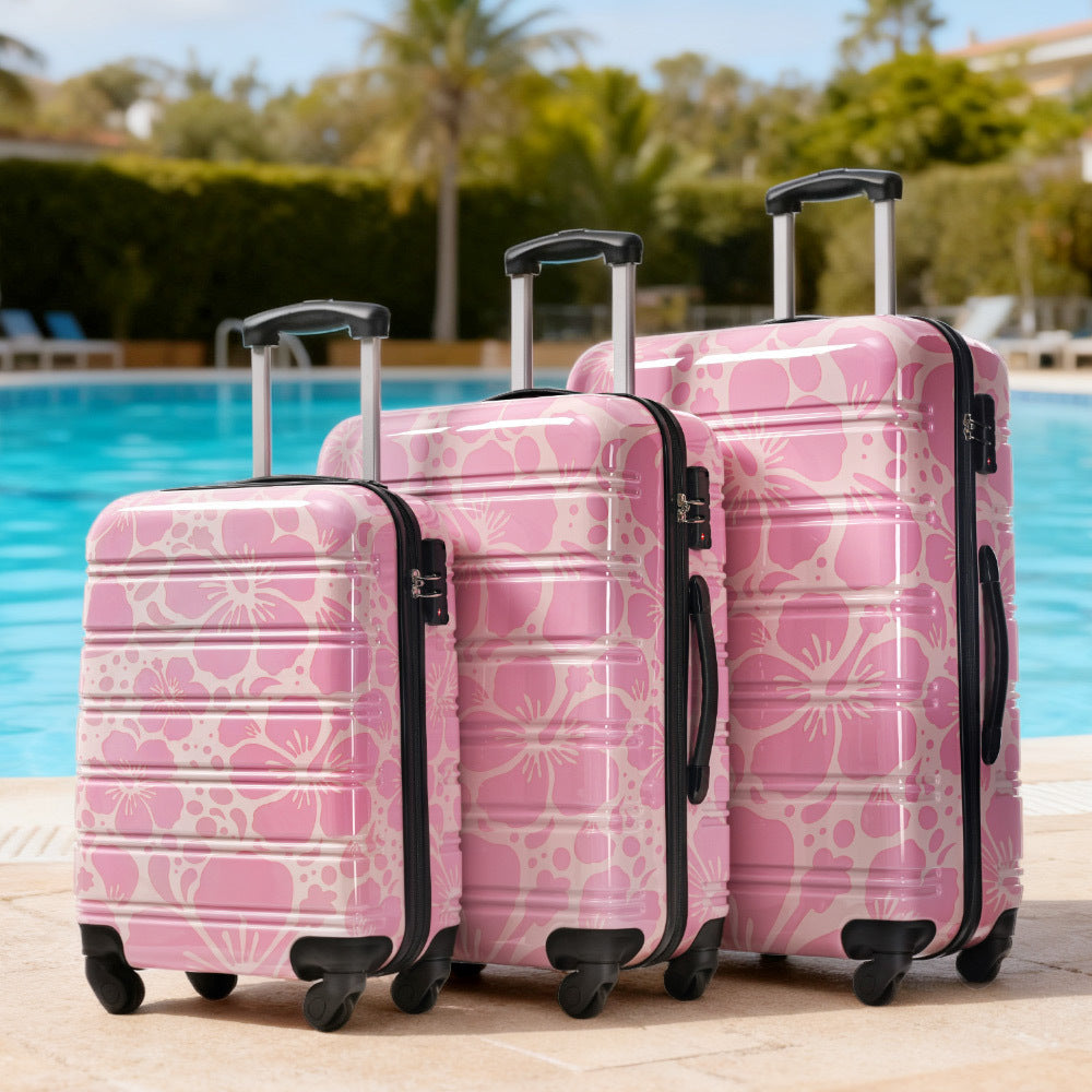 Hardshell Luggage Set 3-Piece Spinner Suitcases with TSA Lock