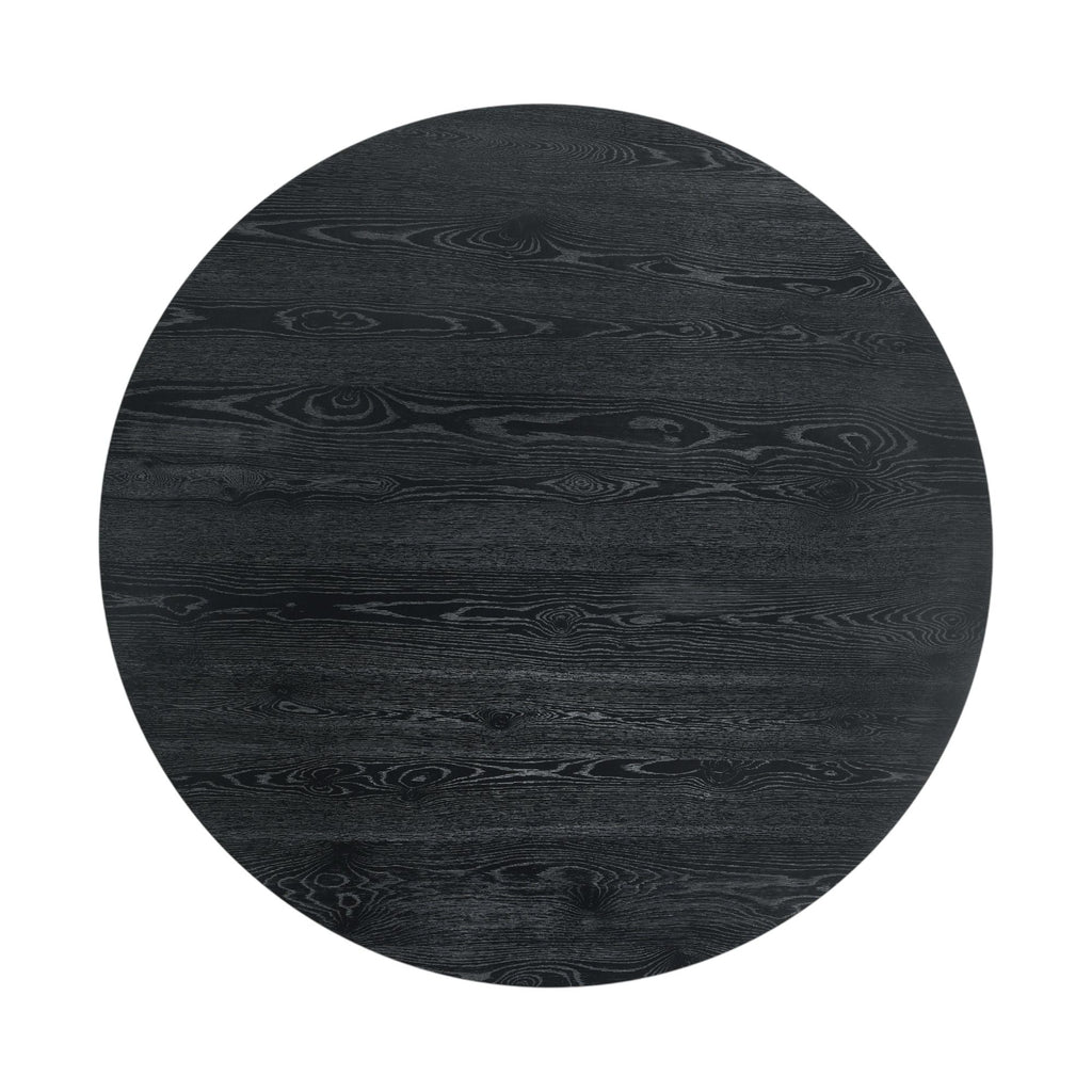 Froja - Manufactured Wood Round Dining Table - Black