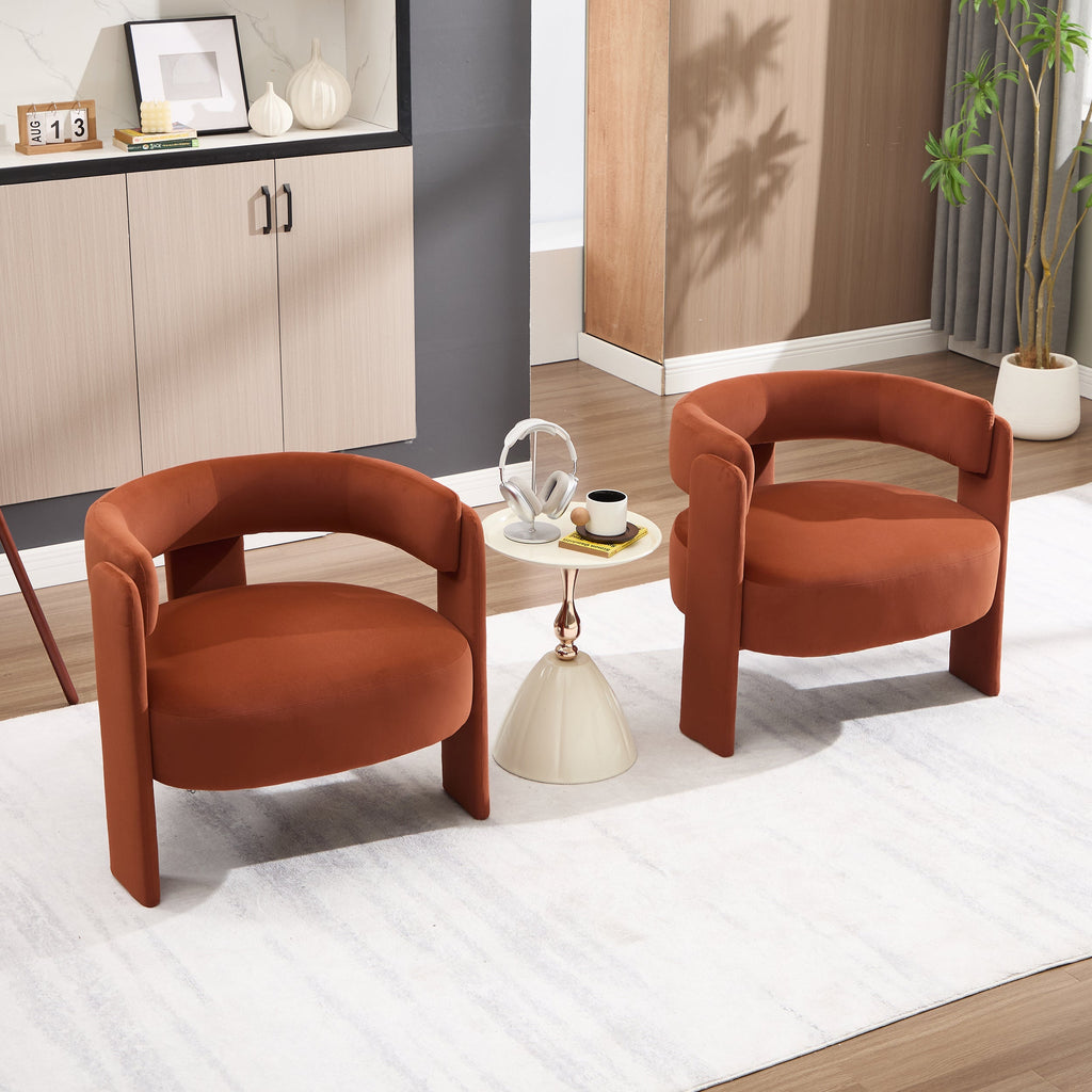 Accent Chair for Living Room, Velvet Comfy Single Sofa Chair