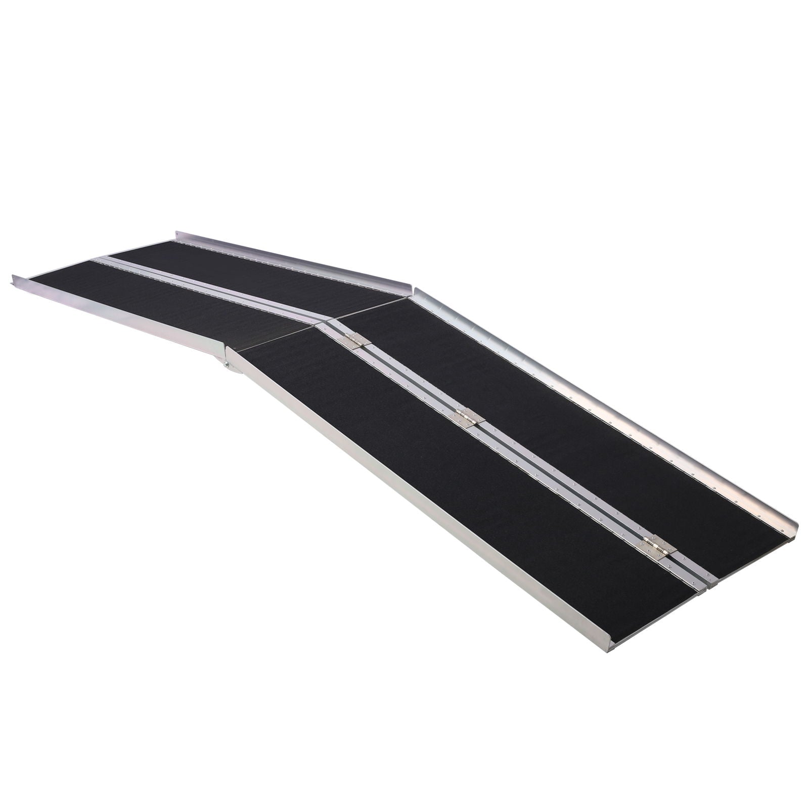 Portable And Foldable Wheelchair Ramp With Non-Skid Surface