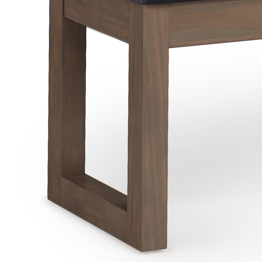 Milltown Large Ottoman Bench - Midnight Black