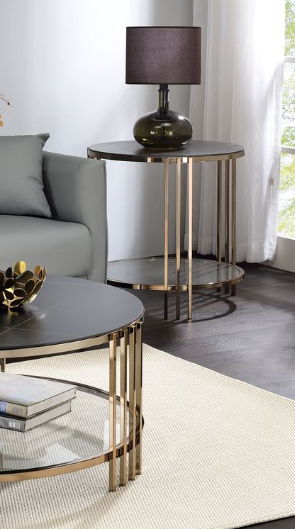 Abisha - Sintered Stone Top Round Tables