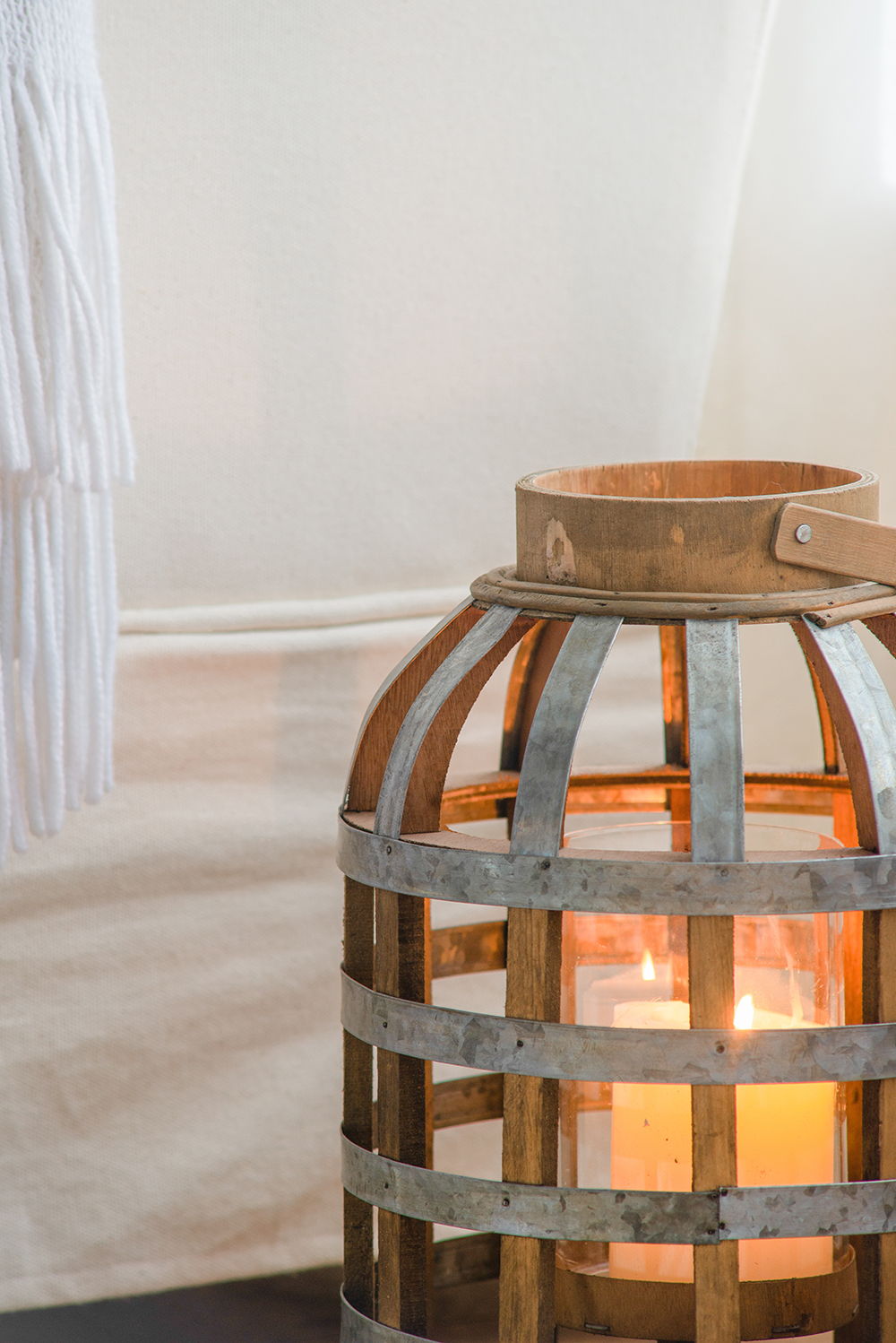 Decorative Lantern With Handle Wooden Lantern For Indoor Outdoor Home Garden Wedding