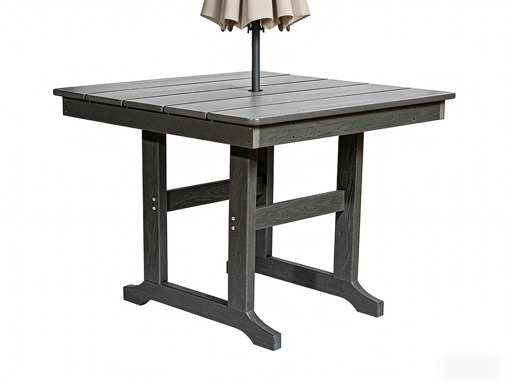 HDPE Outdoor Patio Dining Set with Table and 4 Chairs