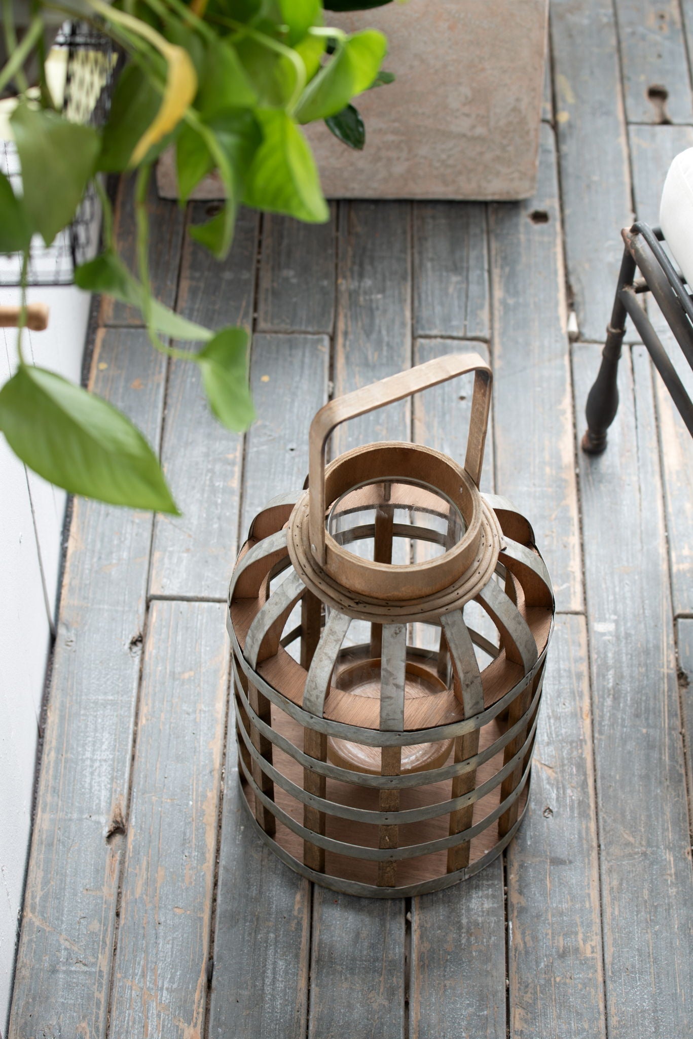 Decorative Lantern With Handle Wooden Lantern For Indoor Outdoor Home Garden Wedding