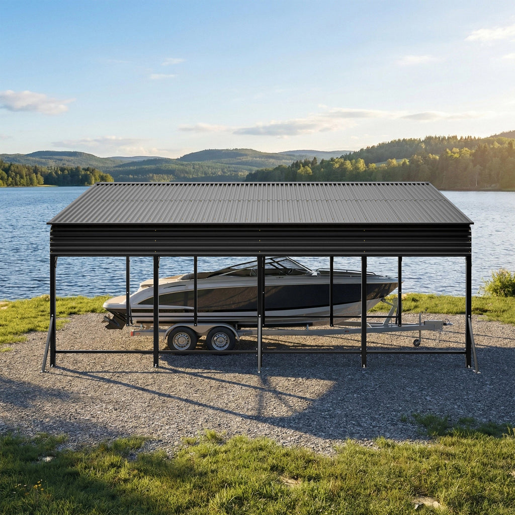 20'x20' Galvanated Steel Carport Canopy