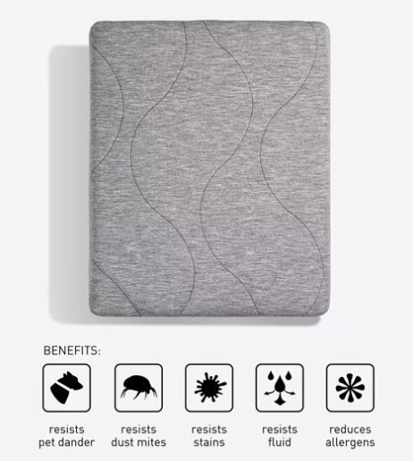 BedGear AIR-X Mattress Protector - Grey, Split Cal King (2pc)
