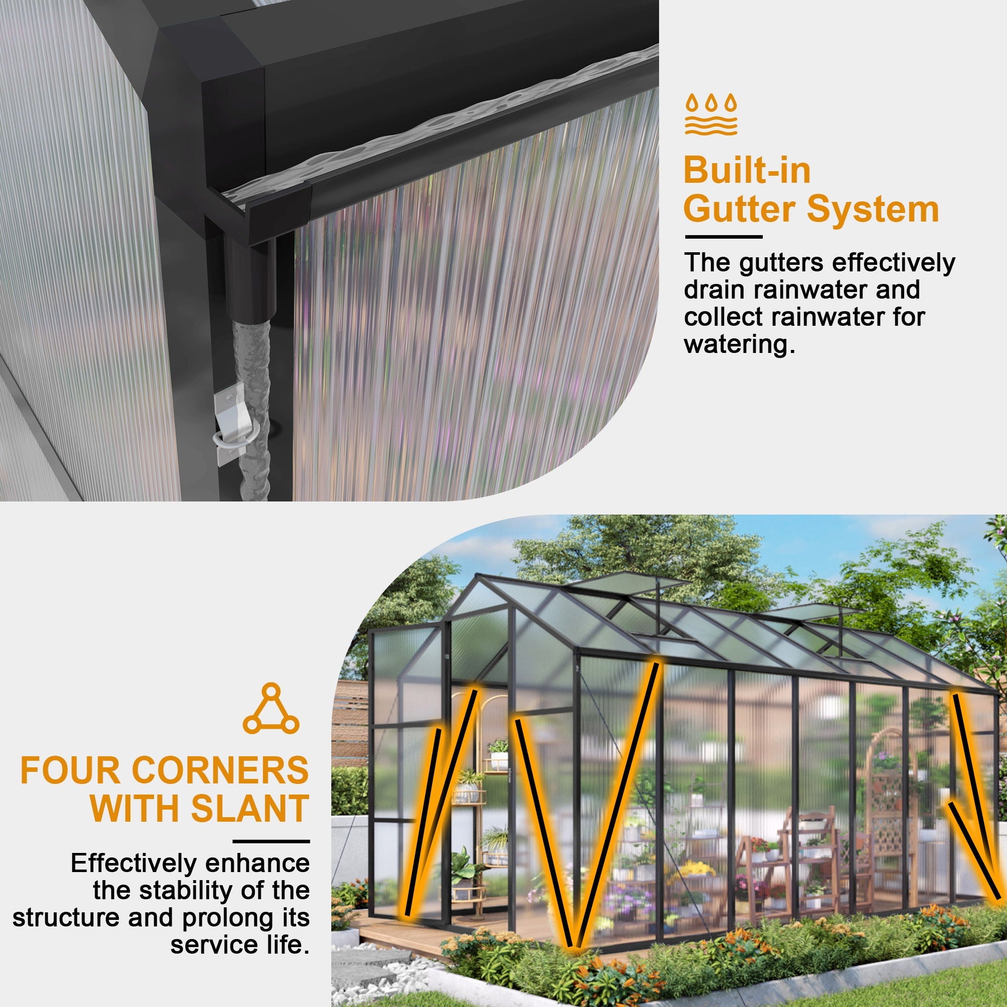 Gain Height Windproof house With Raised Base