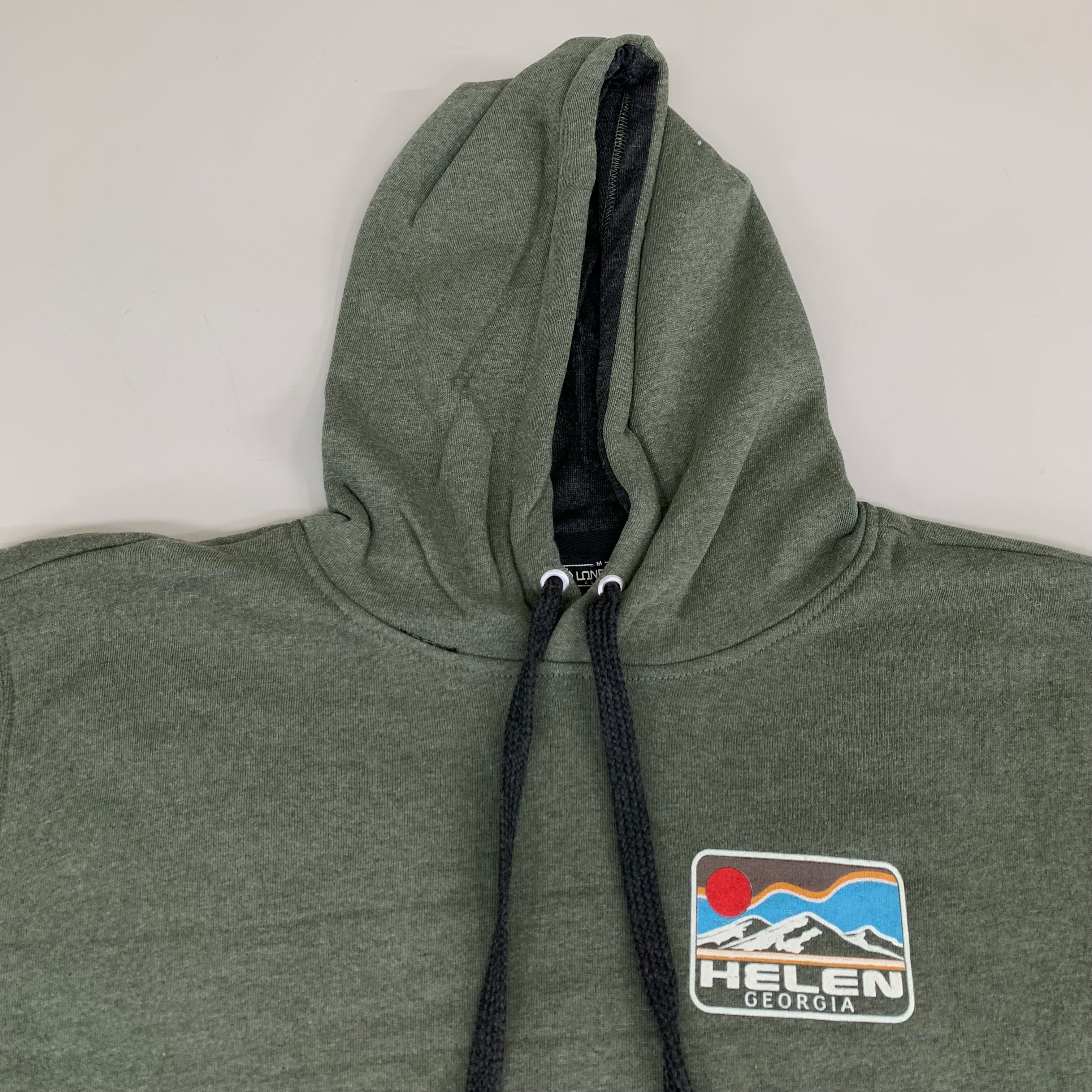 LONEROCK Helen Georgia Tie Hoodie Sz X-Large Green