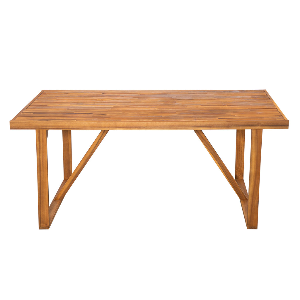 7-Piece Acacia Wood Outdoor Dining Set