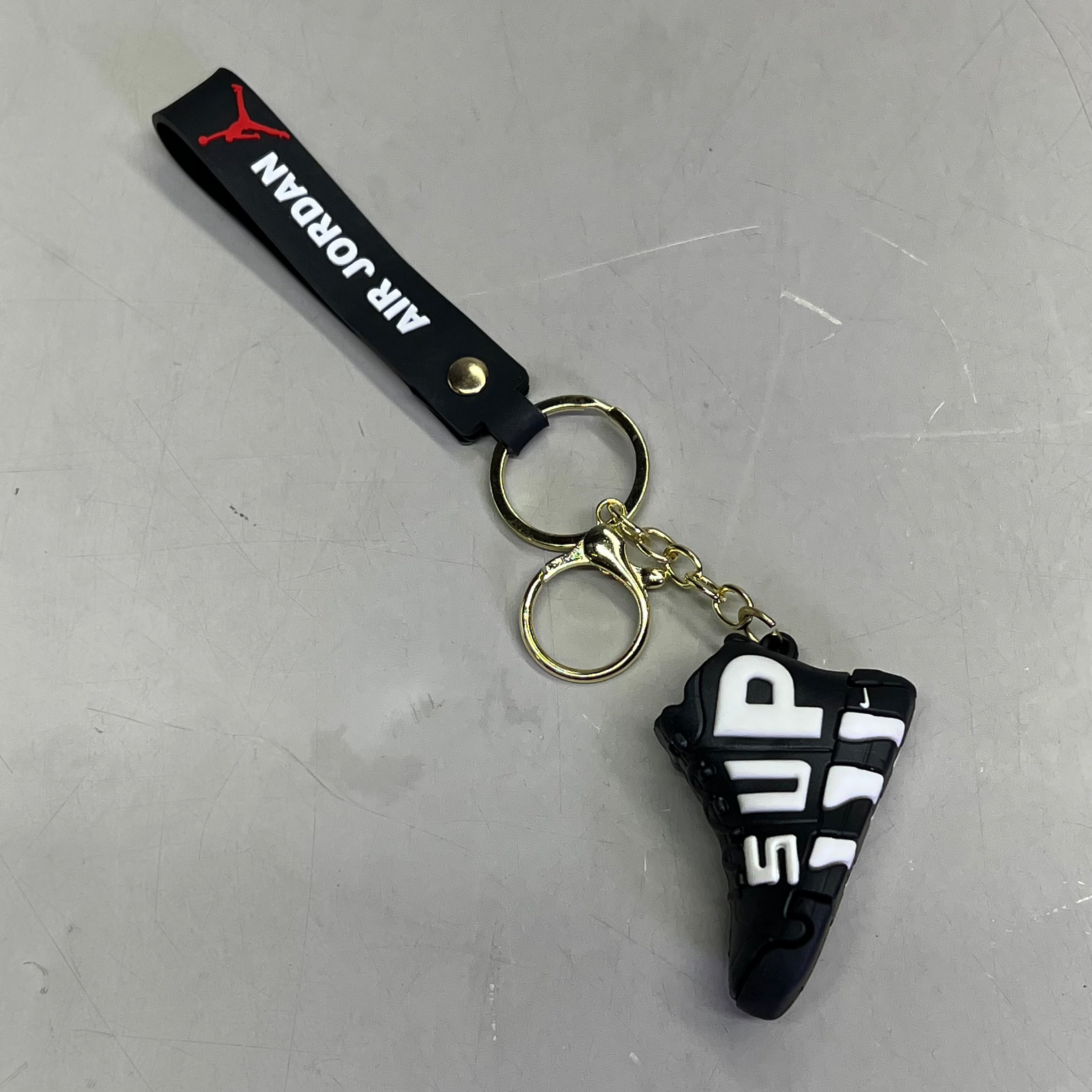 AIR JORDAN (12 PACK) Shoe Keychains w/ Wrist Band Assorted Colors