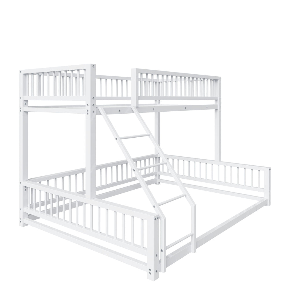 Bunk Bed With Ladder And Safety Guardrails