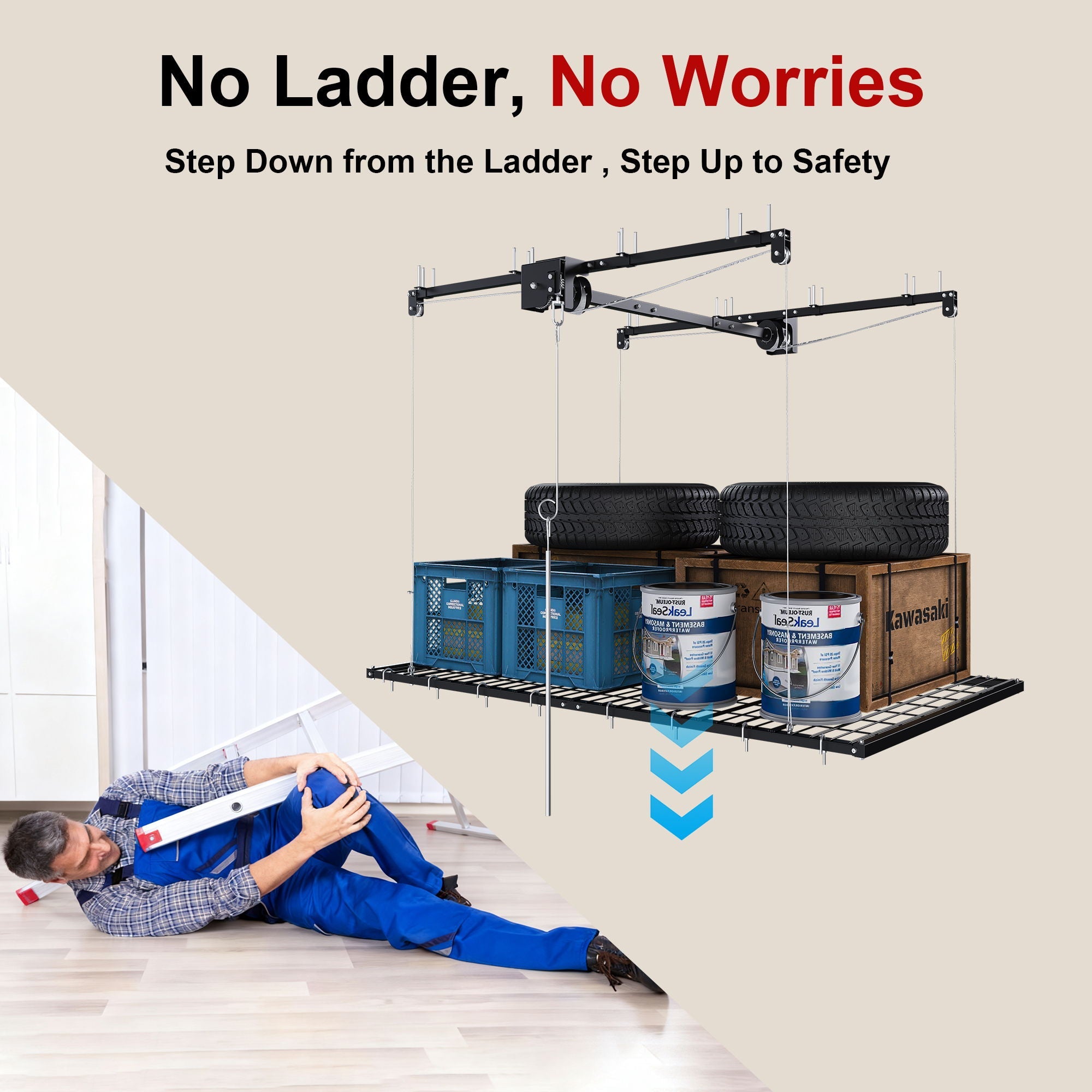 Overhead Garage Storage Rack