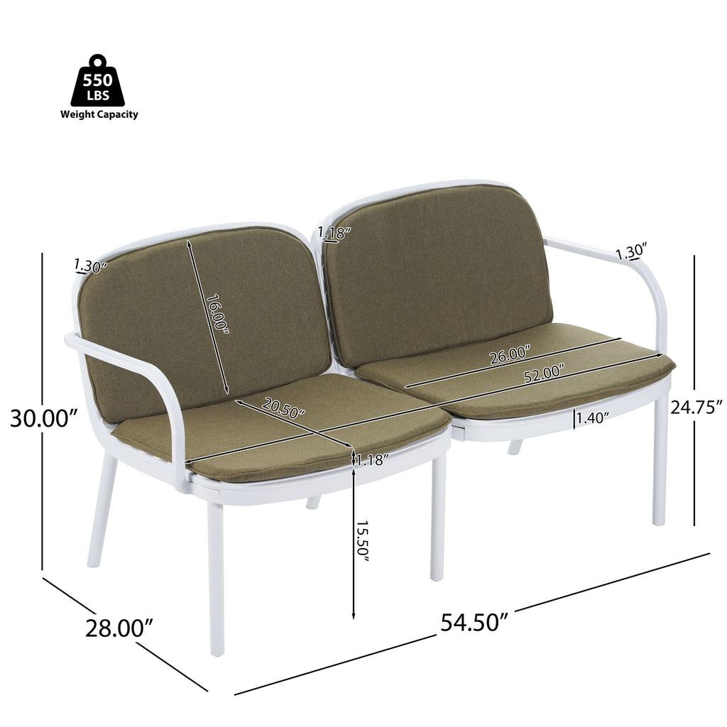 Luna Outdoor Patio Loveseat