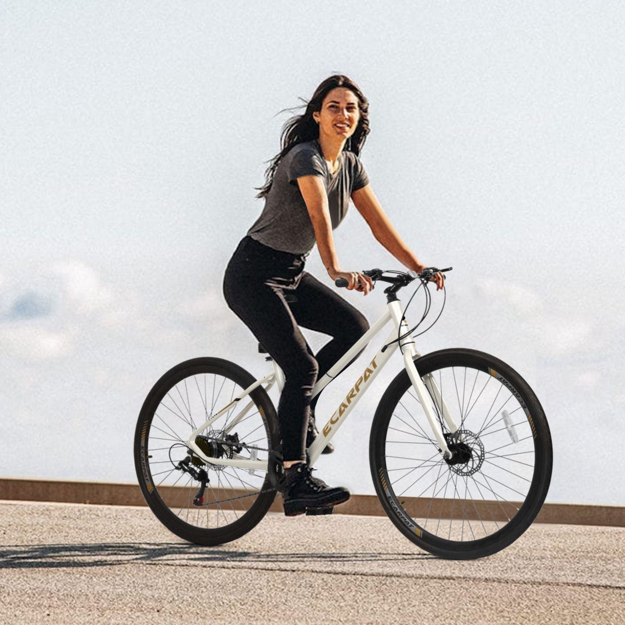 A28250 Road Bike With Aluminum Alloy Wheels, 21-Speed Gear System