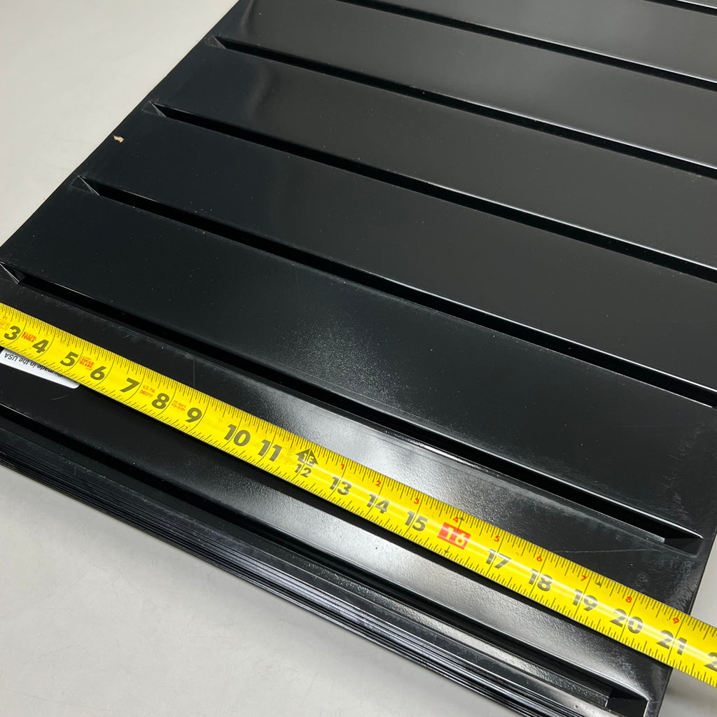 Ice Cream Shelf Liner (25 Pack) P/N 4565 Black 7-Channel Pint Trays