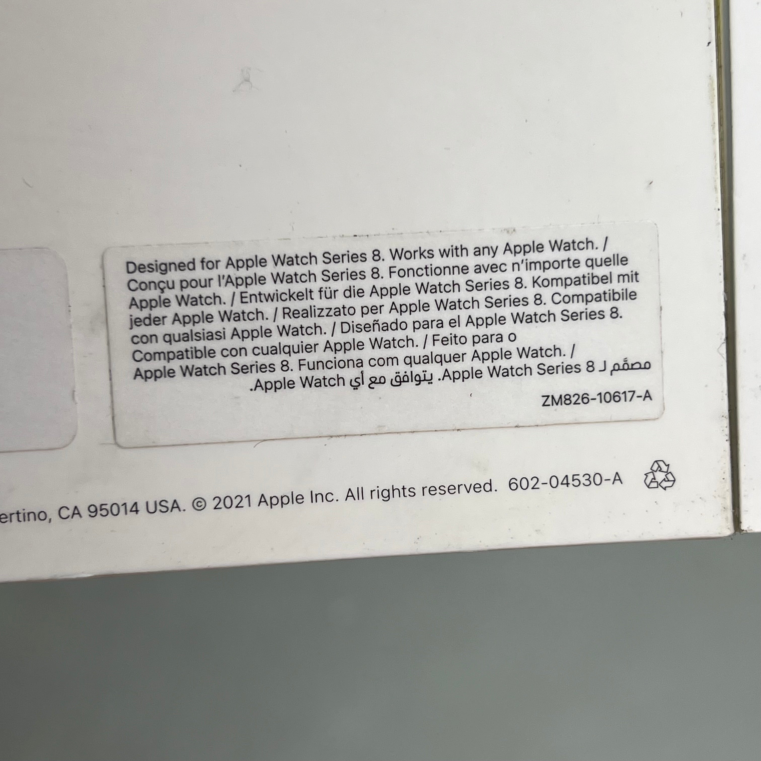 APPLE Watch Starlight Sport Band Soft & Durable S/M 41mm Tan 3L111AM/A (Return)