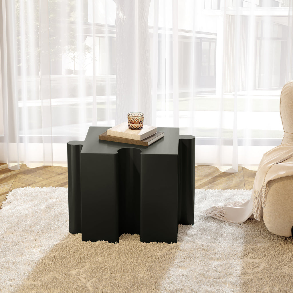 3-Piece Artistic Puzzle Table Set, Modular MGO Side Tables