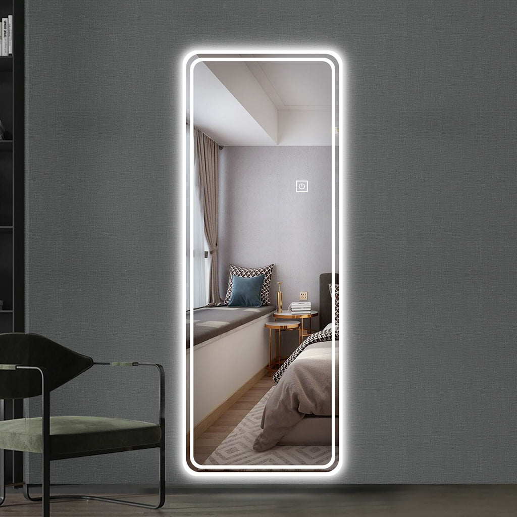 Full Length Floor Mirror LED with Dimming & 3 Color Modes