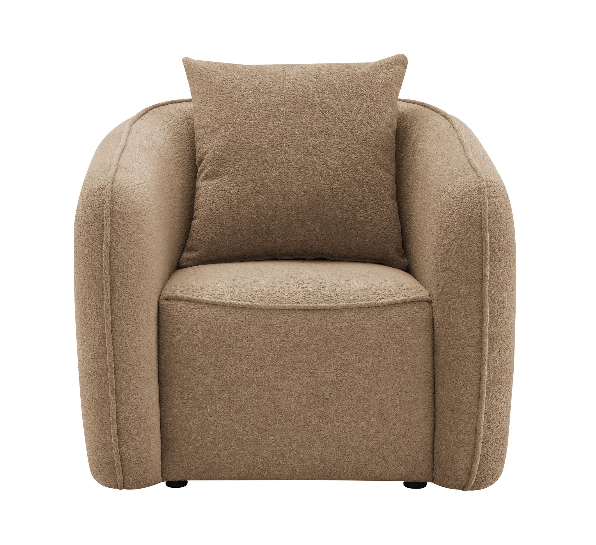 Keith Chenille Armchair With 1 Matching Color Toss Pillow
