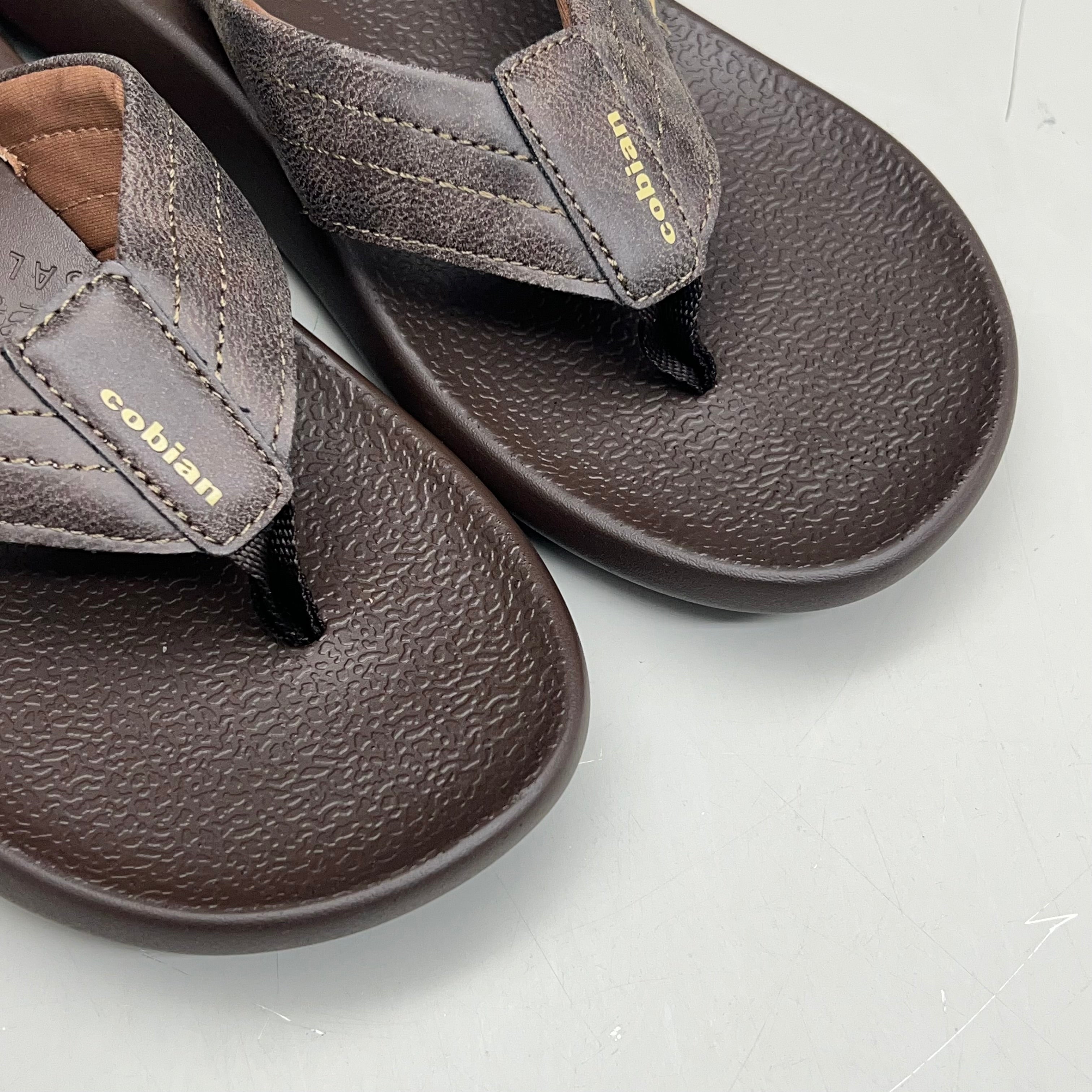 COBIAN Kandui Synthetic Leather Strap Men's Sz 9, EU 41.5 Chocolate KAN25-2011-9