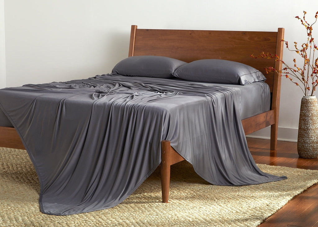 BedGear Dri-Tec Sheet Set, Grey, Twin/Twin XL