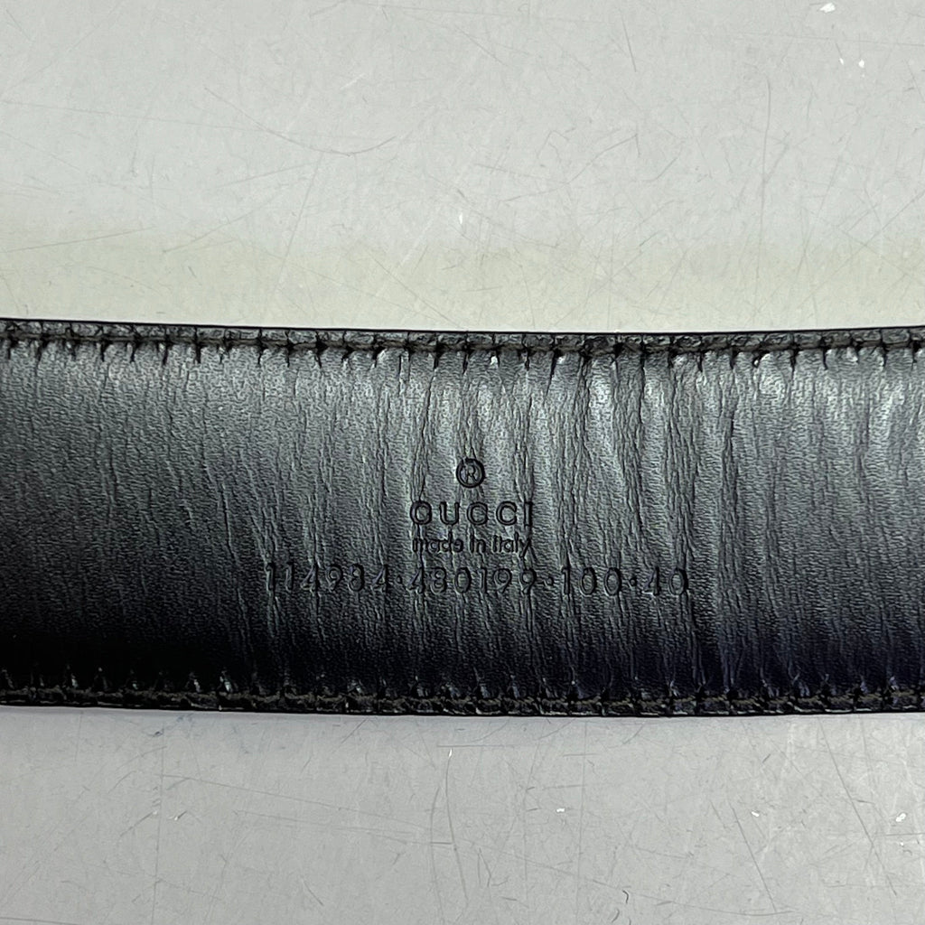 GUCCI Authentic Interlocking G Buckle Belt 43" L Brown (Pre-Owned)