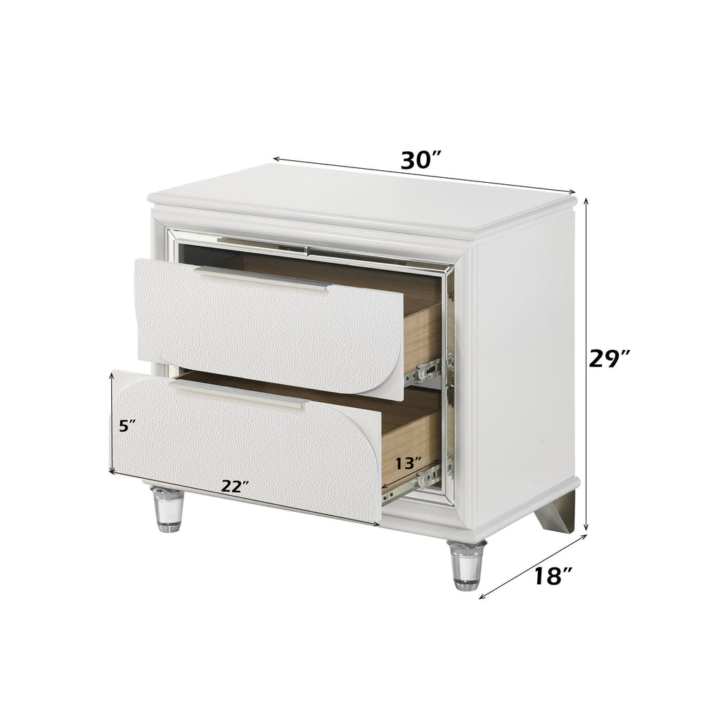 Tarian Nightstand - White
