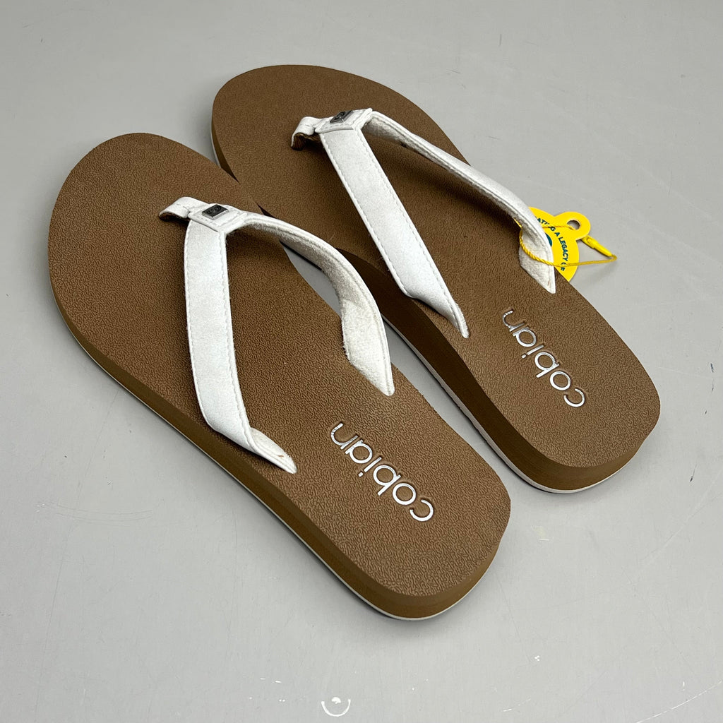 COBIAN Skinny Bounce Comfortable Synthetic Strap Women's Sz 7 White SKI25-110-07